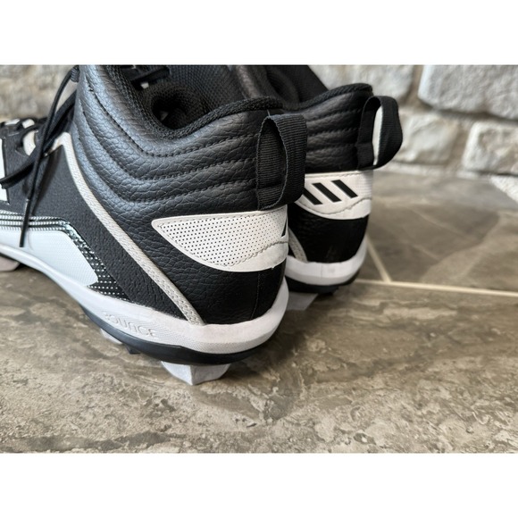 Adidas Icon 6 Bounce Black-White Men's Footwear Baseball Cleats FX2468 Size 13 - Picture 4 of 16